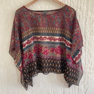 Lily Rose Floral Blouse Size Small